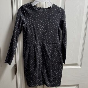 H&M Dark Blue Kids Dress with Subtle Print